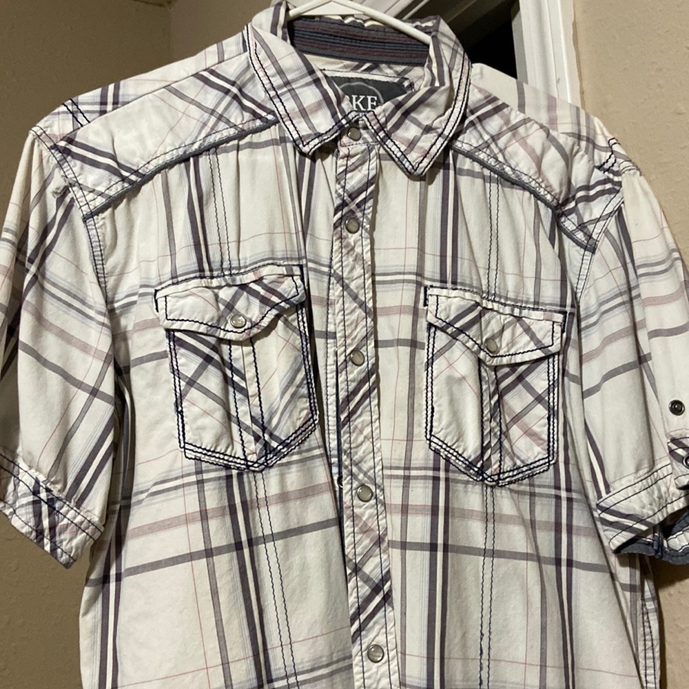 Plaid shirt sleeve